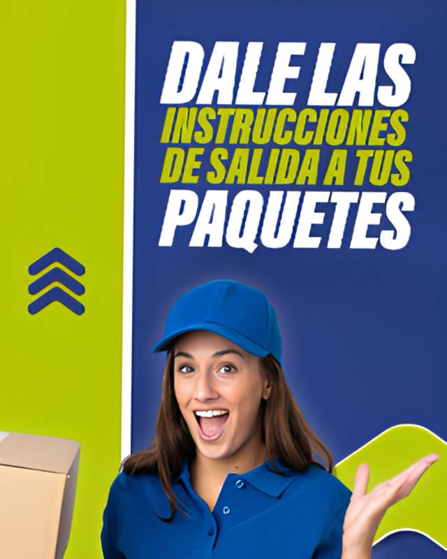 Dale las instrucciones de salida a tus paquetes