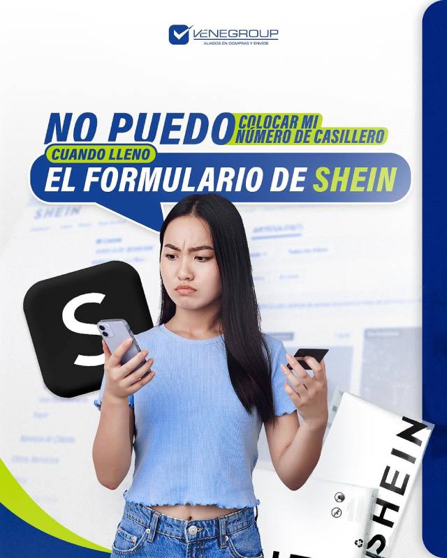 ¿Por que no puedo indicar mi numero de casillero cuando lleno el formulario de Shein?