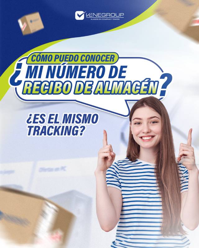 ¿Mi número de recibo de almacén es el mismo tracking?